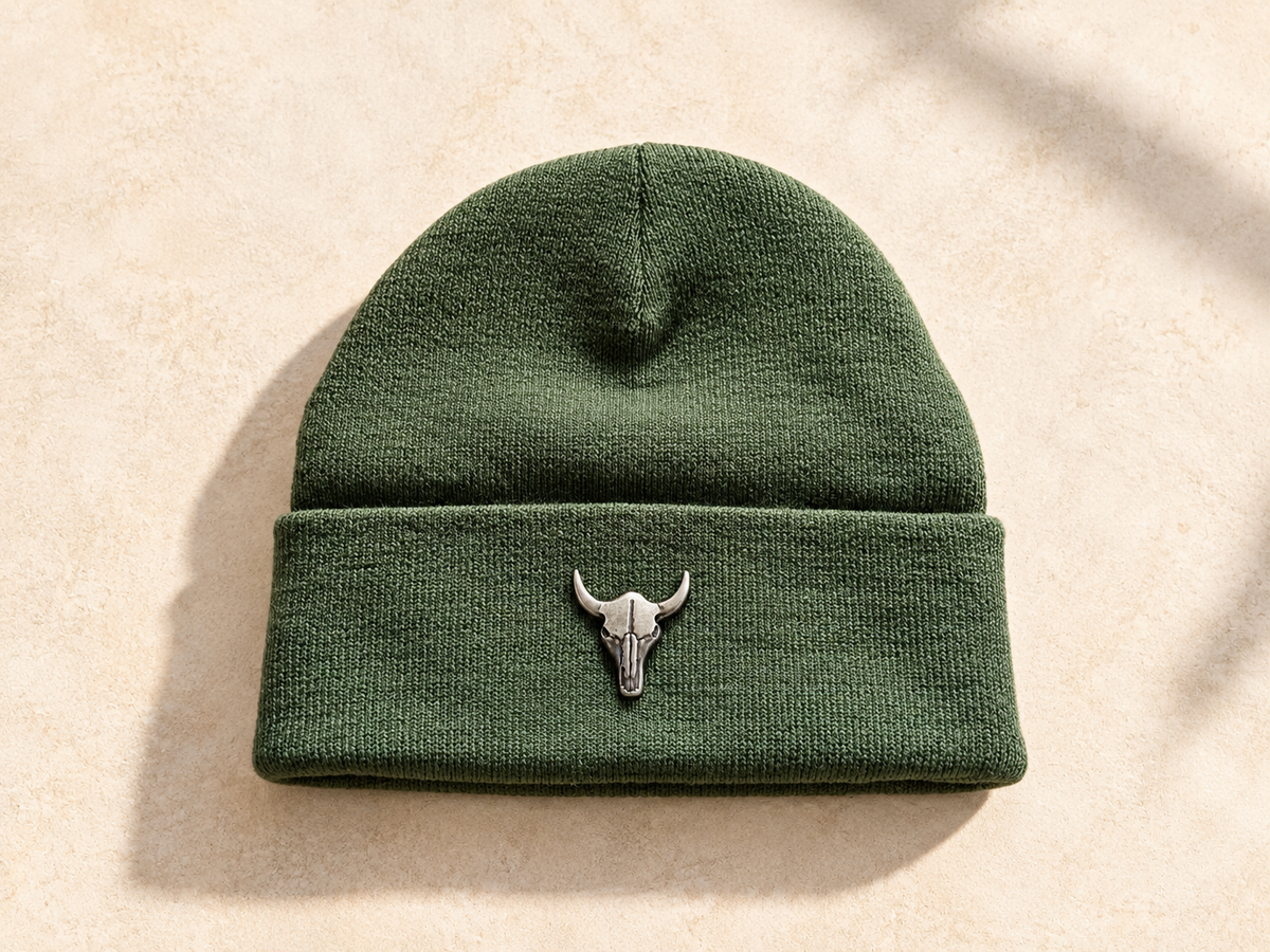 Tuque western – Tête de taureau