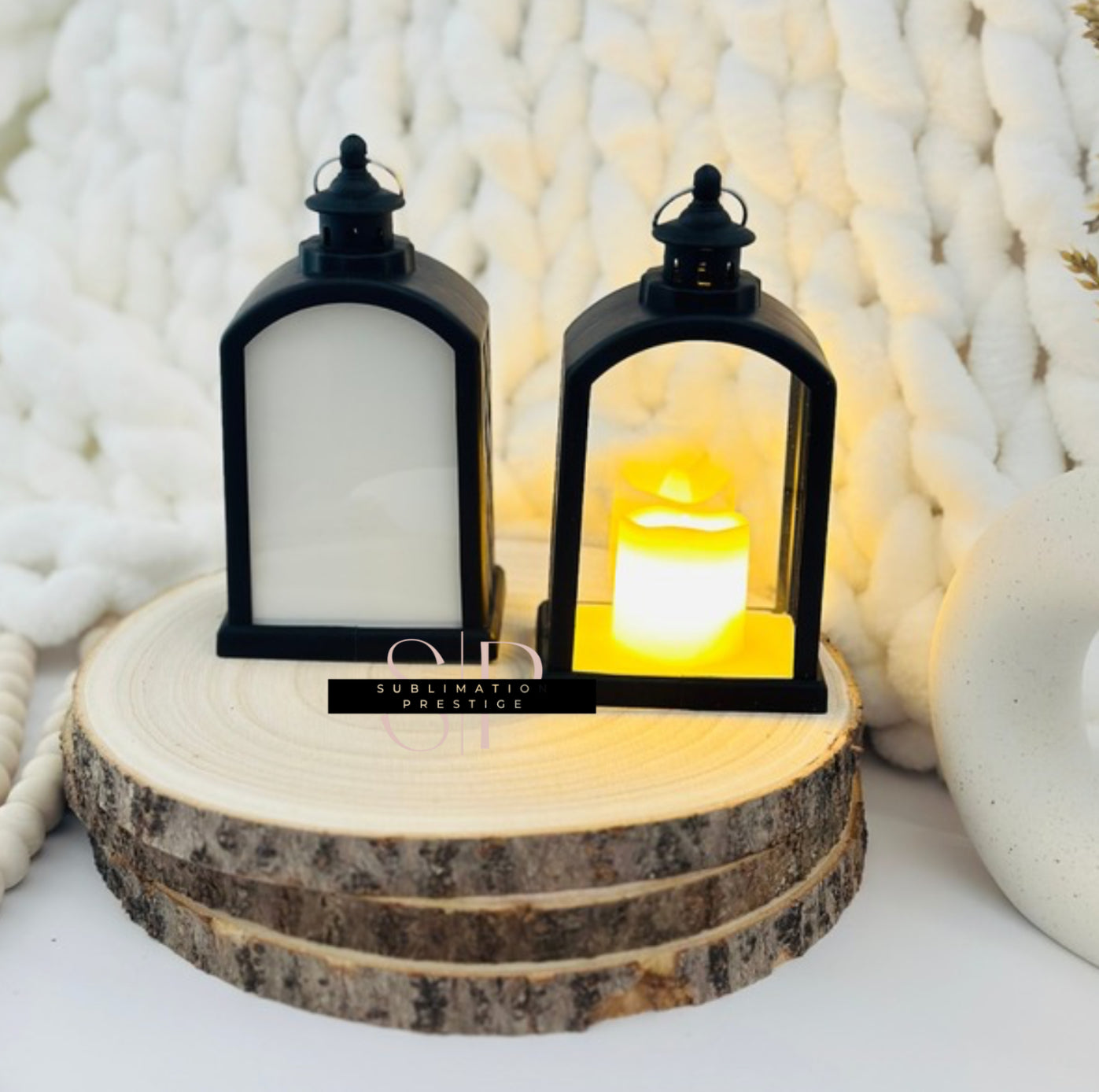 Mini lanterne avec lumière, pour sublimation.