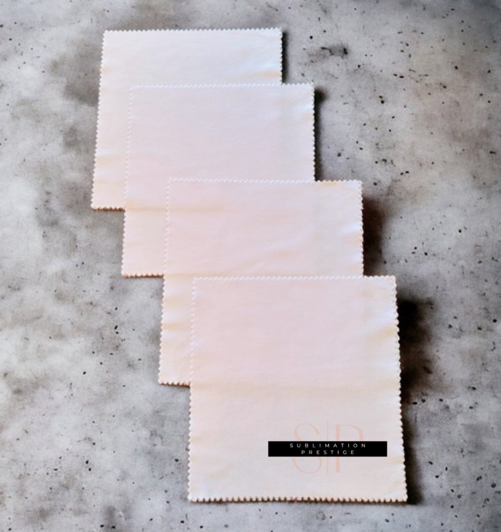10 lingettes à lunettes, pour sublimation.