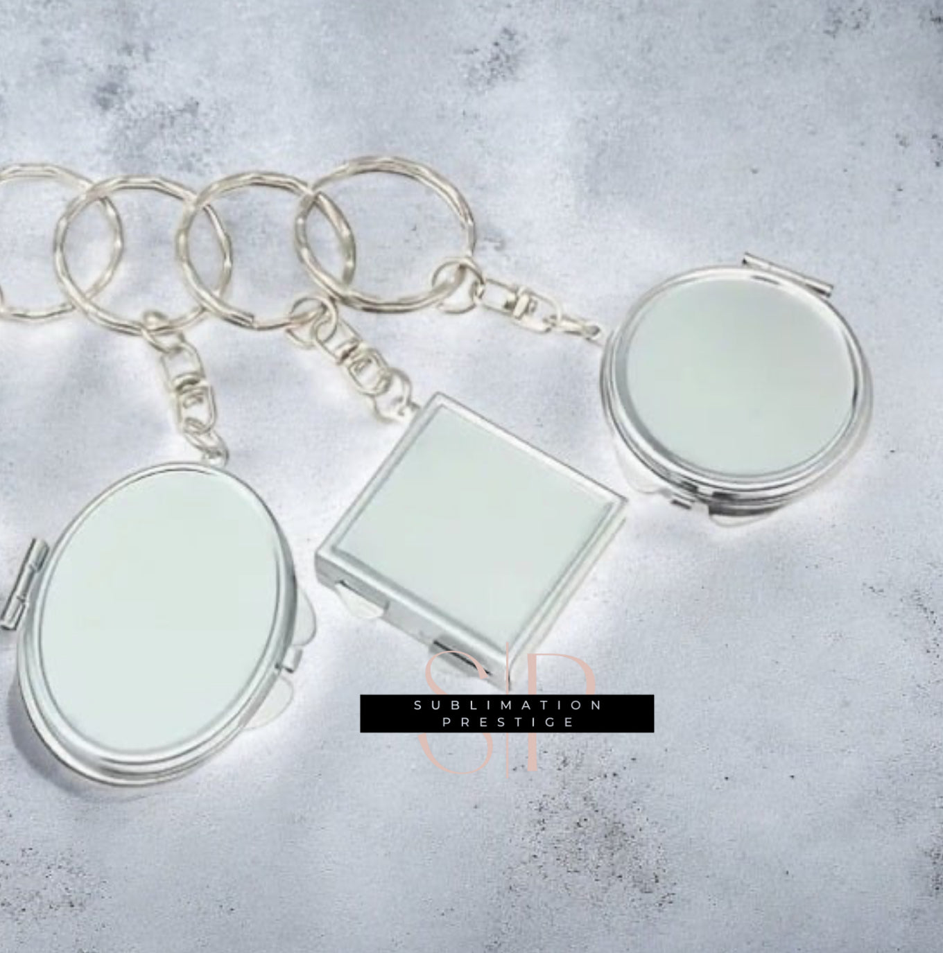 Porte-clés miroir pour sublimation