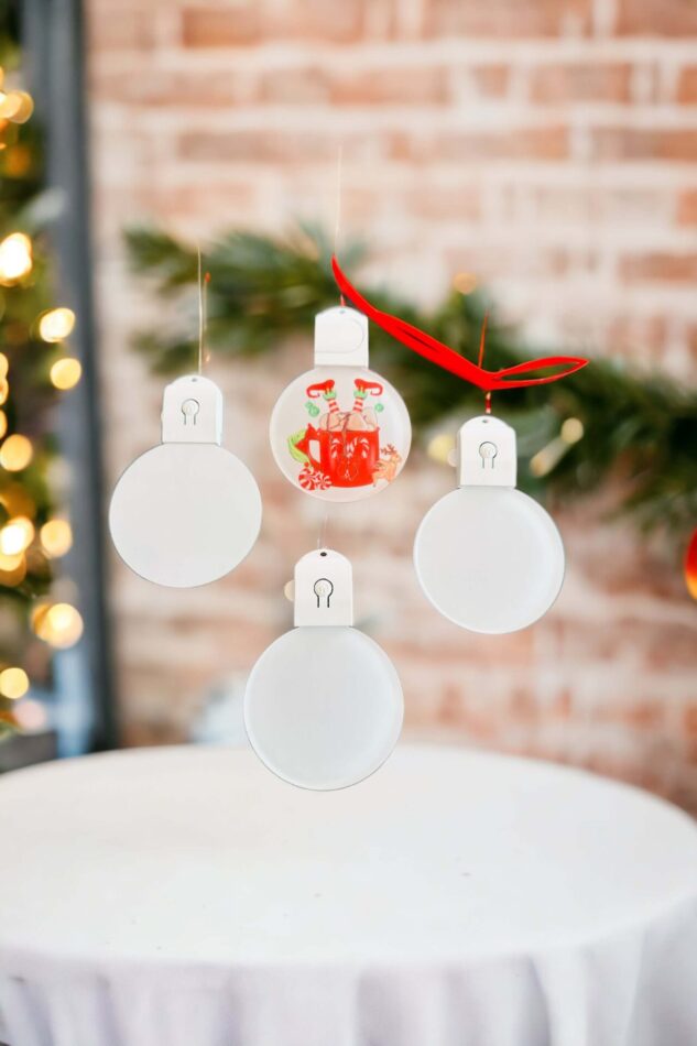 Boule de Noël Led individuelle ,pour sublimation.