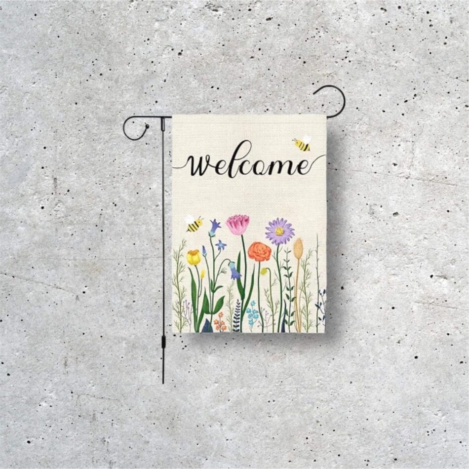 Drapeau de jardin pour sublimation.