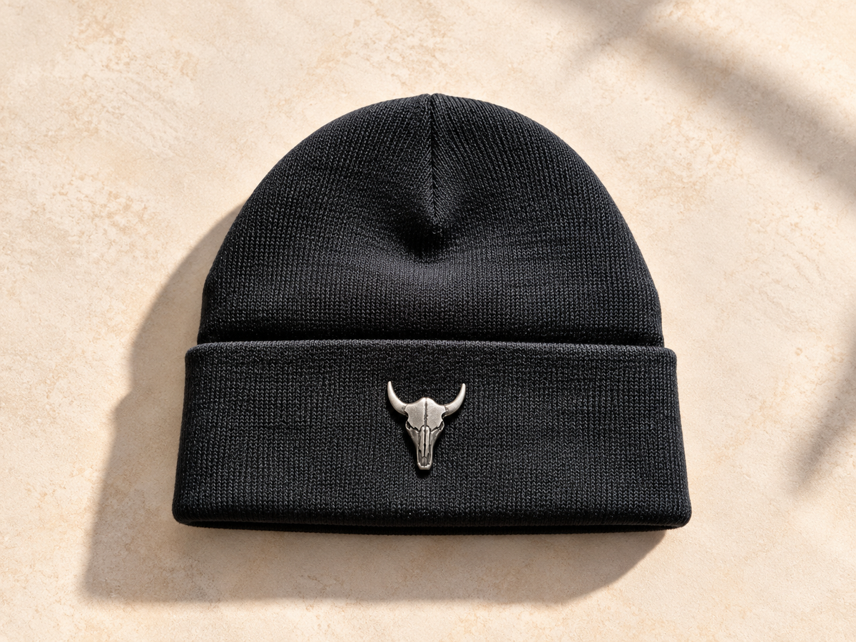 Tuque western – Tête de taureau