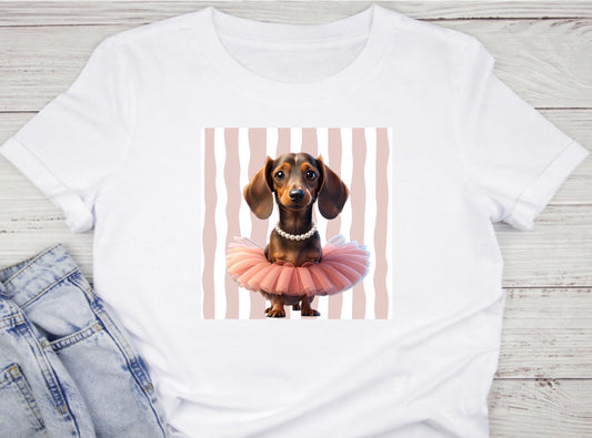 Chandail teckel ballerine chic et  irrésistible 🐶🎀