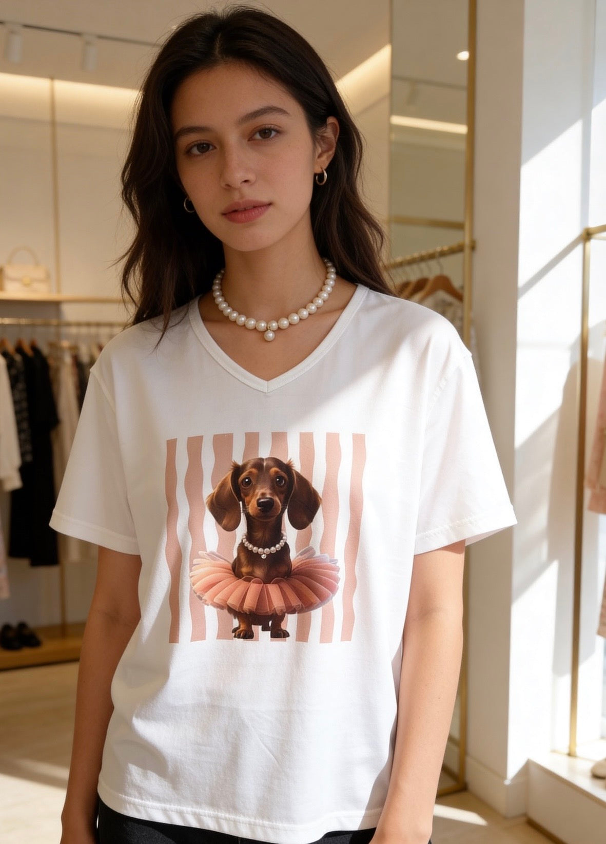 Chandail teckel ballerine chic et  irrésistible 🐶🎀