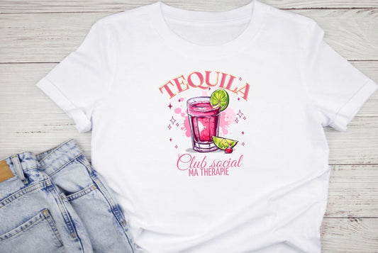 Chandail Tequila&nbsp;club social, ma thérapie” 🍹✨