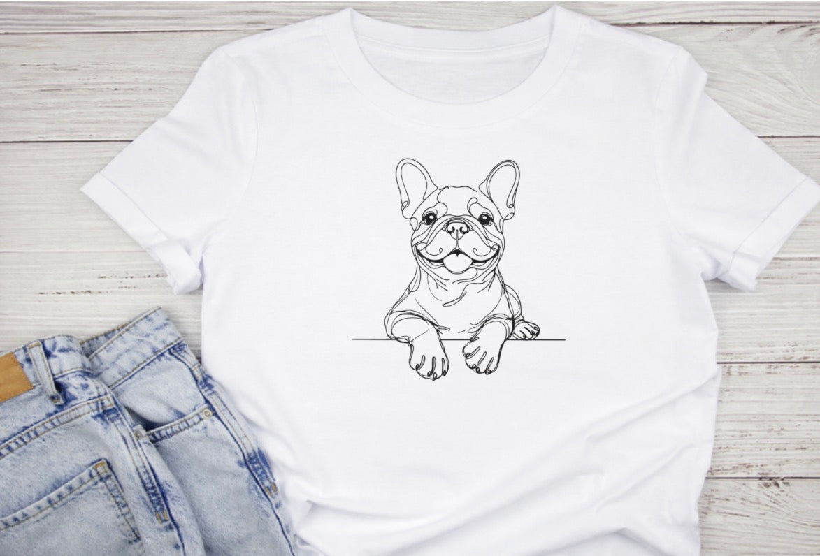 Chandail bulldog , minimalis et  plein de caractère 🐶