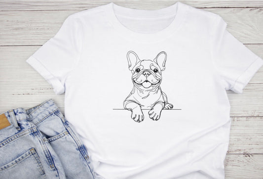 Chandail bulldog , minimalis et  plein de caractère 🐶