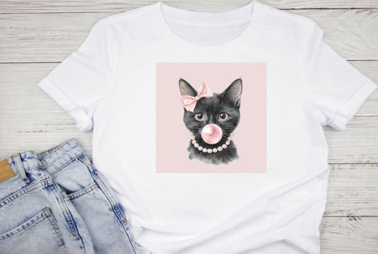 Chandail.Chat chic &amp; bubble gum&nbsp;