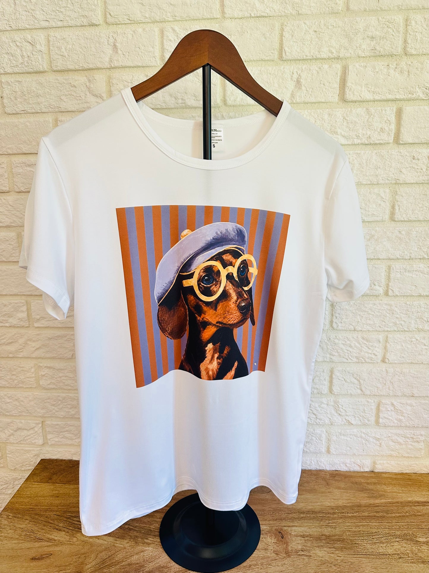 Chandail chien stylé avec béret