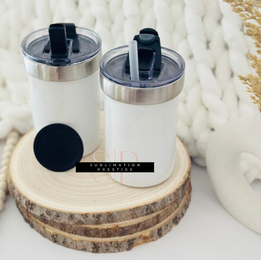 Bouteille isotherme 18 onces , couvercle double fonction , pour sublimation.