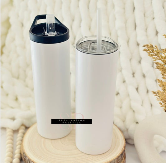 Tumbler mat 20 onces double couvercles vissable , pour sublimation.