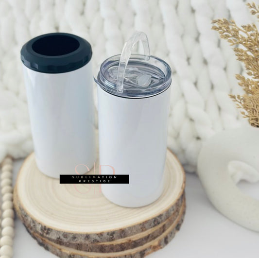 Can cooler 16 onces. 4 en 1 , pour sublimation.