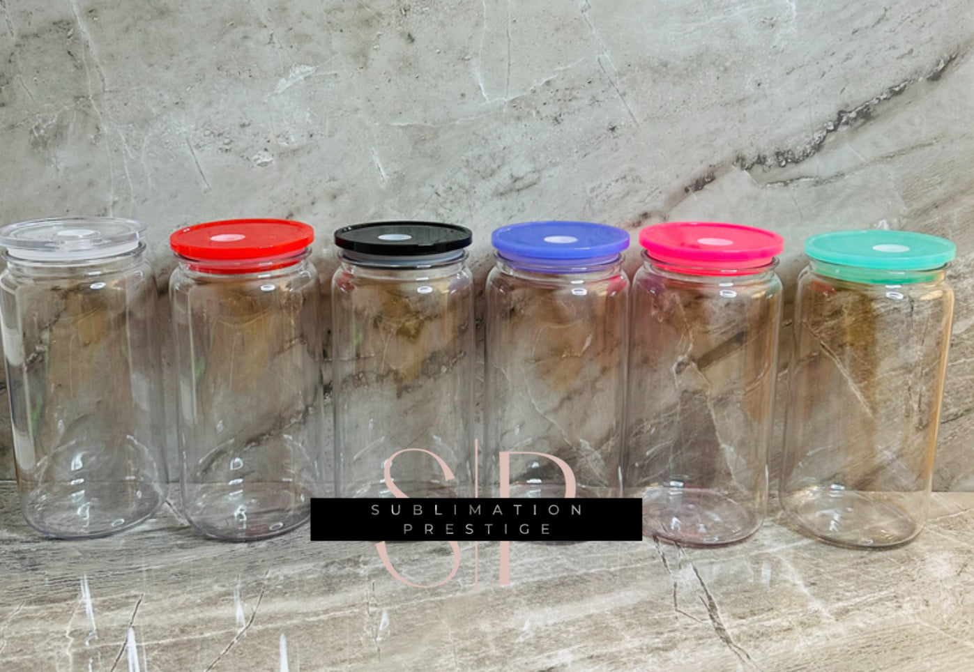 Can plastique 16oz - Verre Plastique - Seulement UVDTF