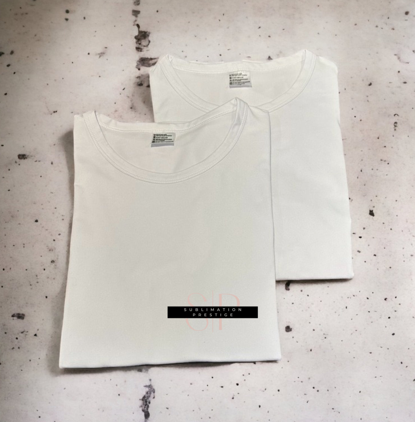 Chandail col rond blanc pour adulte idéal pour l’été.