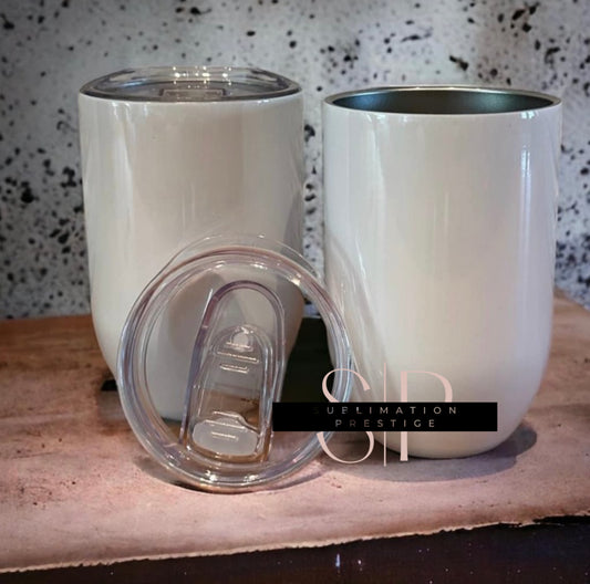 Verre de vin droit 12 onces , pour sublimation.