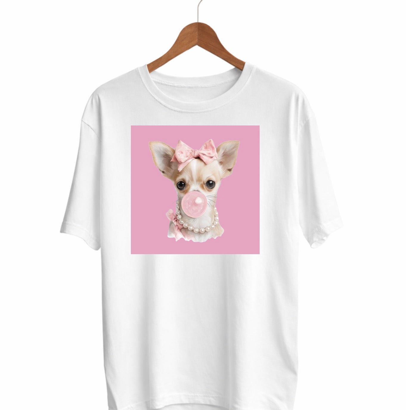 🎀 Chandail. Chihuahua chic et  bubble gum 🎀