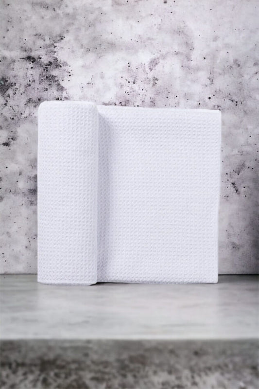 Serviette style linge à vaisselle  gaufrée, pour sublimation.