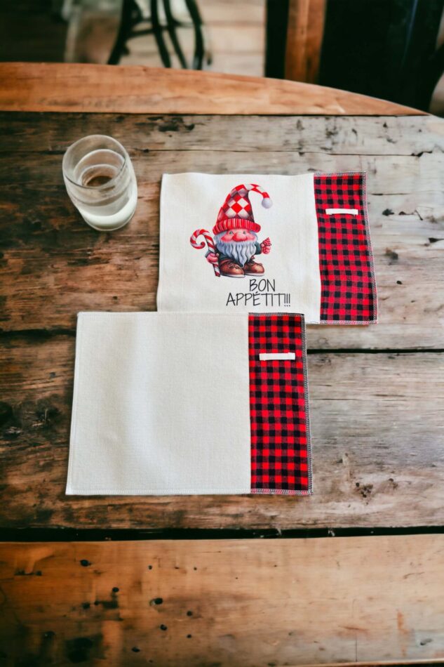Napperons de Noël, pour sublimation.