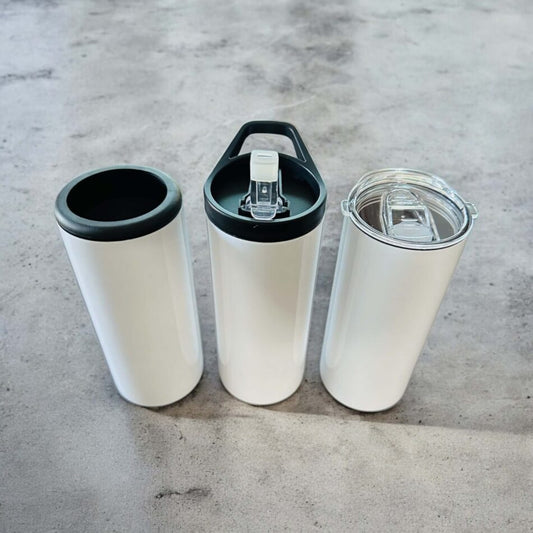 Tumbler 15 onces , bouteille isotherme 3 en 1 , pour sublimation